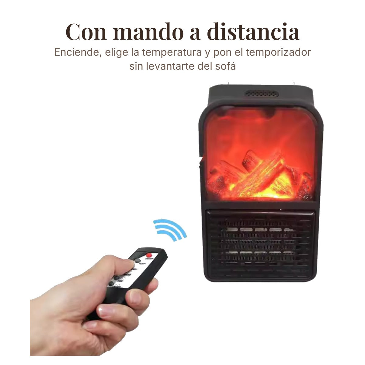 Calefactor chimenea Termia con mando a distancia