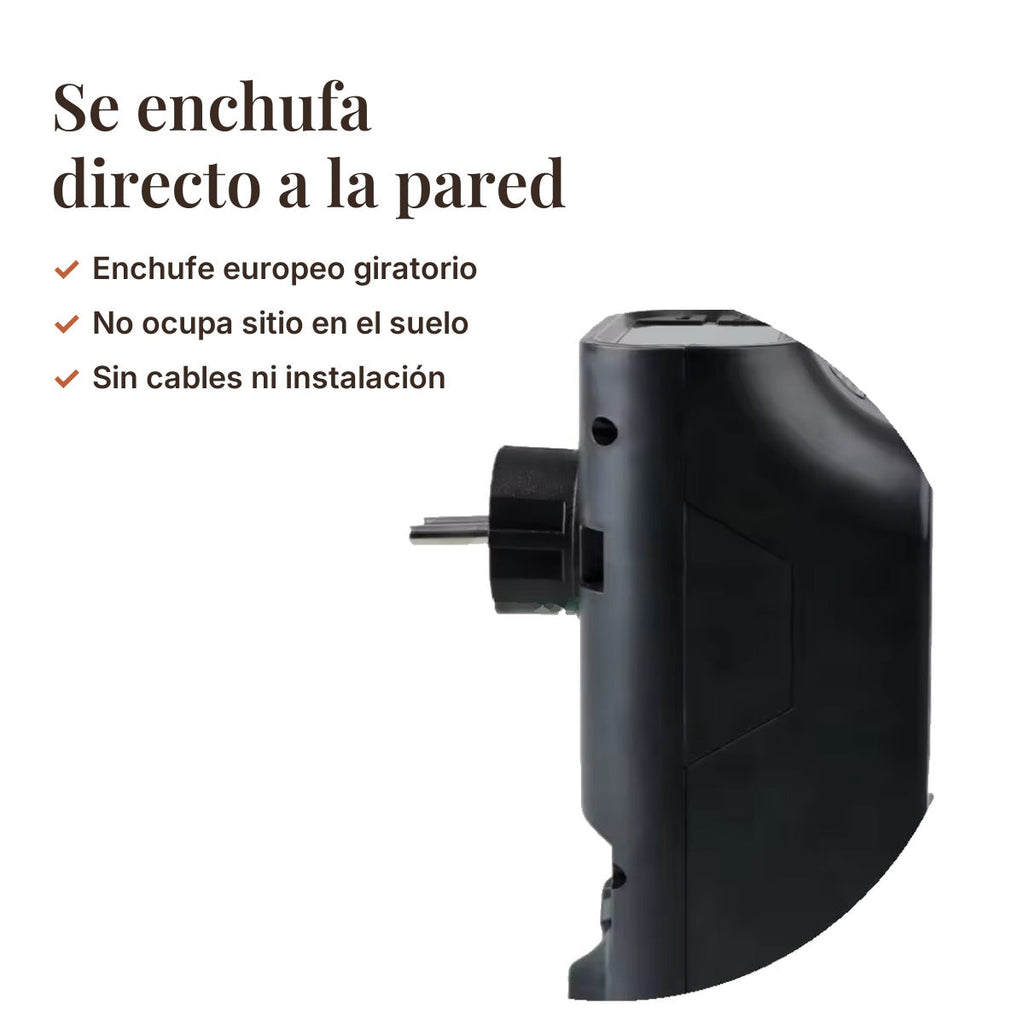 Calefactor chimenea Termia: se enchufa directo a la pared
